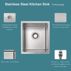 27\" X 18\" Single Bowl Undermount <b>Kitchen</b> <b>Sink</b> - Product Image 4