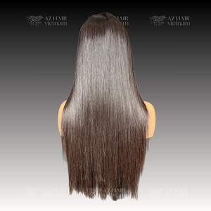 Pelucas de Cabello Humano Vietnamita al por Mayor, sin Pegamento, Largas, Varios Colores, Cabello Virgen Remy con Cutícula Alineada, Pelucas con Frente de Encaje - Product Image 3