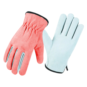 Guantes de Conducción de Cuero Vacuno Genuino Blanco Natural, Guantes de Seguridad Industriales Resistentes para Camioneros, Uso General, CE - Product Image 3