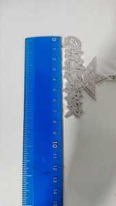 Colgante de Moissanita Estrella en Plata 925 con Baño de Rodio, Micro Pavé, Corte Brillante Redondo, Estilo Hip Hop, Unisex, para Uso Diario - Product Image 5