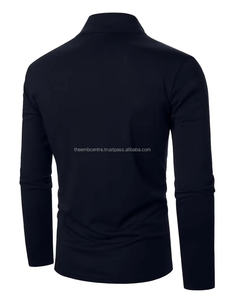 Nueva camiseta de verano a la moda para hombre, ropa deportiva informal de manga larga, Camiseta de algodón ajustada, polos transpirables, polos para hombre - Product Image 4