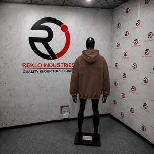 Sweat à capuche marron oversize épais streetwear à épaules tombantes coupe décontractée en molleton avec poches - Product Image 4