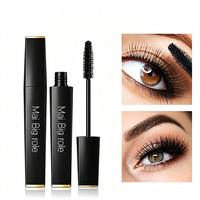 Mascara en Fibre de Soie 4D en Gros, Longue Tenue, Anti-Grume, Imperméable, Cils Épais et Courbés, Marque Privée, Logo Personnalisé