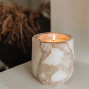 Natural <b>Marble</b> High Quality Tea Light Holder Round Stone <b>Candle</b> Stand For Home Decoration Use With Wholesale Price - Product Image 6