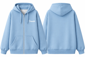 เสื้อฮู้ดซิปแบบสวมหัวทรงโอเวอร์ไซส์ ผ้าคอตตอน 100% หนานุ่ม สำหรับฤดูหนาว ดีไซน์ไหล่ตก ตัดต่อสี  สำหรับทุกเพศ - Product Image 5