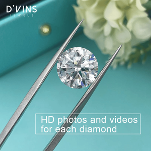 D'vins Jewels I Diamantes Cultivados en Laboratorio HPHT CVD de 0.5ct, 1ct, 1.5ct, 2ct, 3ct, Piedras Sueltas con Corte Brillante, Color D, para Joyería - Product Image 6