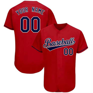 Conjunto de Camiseta de Béisbol Transpirable, Estampada, Profesional, de Alta Calidad, Manga Corta, Ligera, Cuello en V, Correa Ajustable, Personalizable para Equipos - Product Image 2