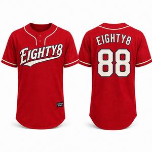 Chemise de baseball rétro personnalisée unisexe pour adultes, sublimée avec nom et numéros, manches courtes, col baseball, fermeture boutonnée - Product Image 3