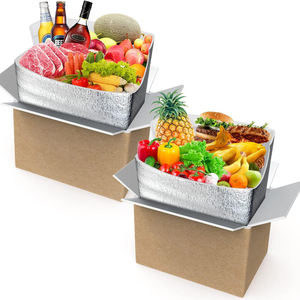 Boxit.pk Insulated Corrugated Thermal Cooler <b>Box</b> Frozen Food & Meat Shipping Packaging - Product Image 5