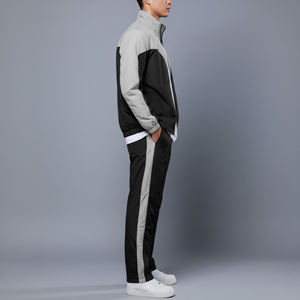 Custom WinterWear Solid Windbreaker Men's Tracksuit Hip Hop Screen Printed Logo Streetwear Waterproof Jogger & Jacket Plus Size - Product Image 5