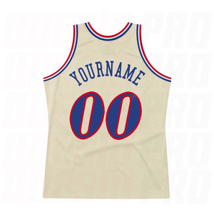 Camiseta de Baloncesto Retro Personalizada, Color Rojo Real, Auténtica, Sublimada, Uniforme de Baloncesto Retro Premium - Product Image 2