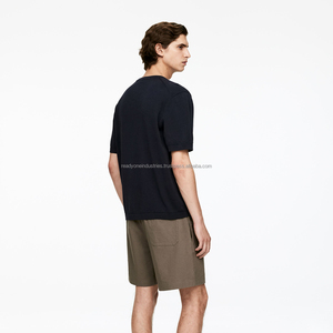 เสื้อยืดผ้าคอตตอนทรงสลิมฟิตสำหรับผู้ชายเสื้อยืดผ้า100% ปรับแต่งได้ - Product Image 6