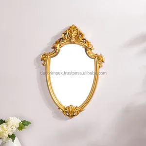 Miroir mural décoratif de style antique avec cadre vintage pour l'esthétique de la chambre classique disponible pour l'exportation depuis l'Inde - Product Image 4