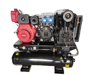 New products sell well 3 in 1 diesel double tank air compressor