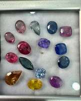 Saphirs naturels multicolores en vrac pour la création de bijoux, mélange de pierres précieuses naturelles en vrac provenant d'un fournisseur indien