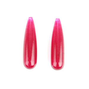 ต่างหูหยกสีชมพูสังเคราะห์ทรงหยดน้ำขนาด 9x30 มม. คุณภาพสูงขัดเงาอย่างดี ราคาโรงงาน ขายดีอันดับต้นๆ เหมาะสำหรับทำเครื่องประดับ - Product Image 1
