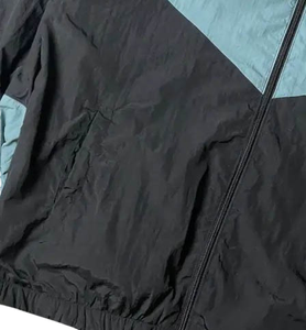 Veste coupe-vent en gros pour hommes, en polyester et nylon, avec logo personnalisé, respirante, entièrement zippée, décontractée, pour le sport et la course à pied - Product Image 3