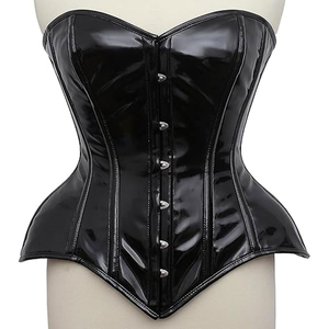 Corsé de Cuero Ecológico de Diseño Personalizado Más Vendido para Mujer, Faja Reductora sin Mangas al por Mayor, Hecho en Pakistán - Product Image 1