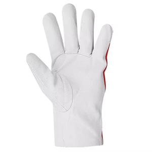 Cow Grain Leather Anti-static Anti-Slip Silicone-free 4 Mil Thick Assembly Work <b>Gloves</b> Interlock Cotton Fabric Back <b>Gloves</b> - Product Image 4