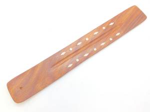 Decorative Custom Brass Design Acacia Wood Eco-Friendly Durable Incense Stick Burner for Home Temple Prayer Spaces Wholesale B2B - Product Image 6