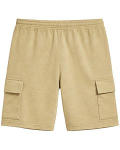 Khaki Mens Cargo Shorts <b>Elastic</b> Waist Drawstring Casual Streetwear Cargo Shorts With Side Pockets Summer Shorts OEM Manufacturer - Product Image 2