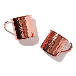 Ensemble de 4 tasses à Moscow Mule en cuivre pur, finition martelée à la main, écologiques, pour mariage, bar à domicile, prix raisonnable - Product Image 4