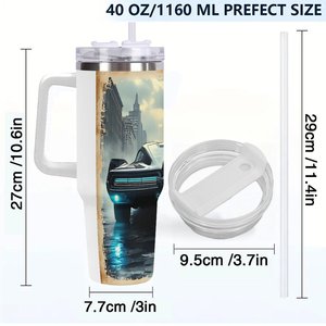 Vaso Térmico Personalizado de 40oz, de Acero Inoxidable, con Asa, para Agencias de Turismo y Viajes - Product Image 4