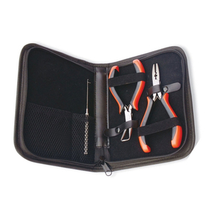 Top Quality Needle Nose Hair Extension <b>Pliers</b> Kit German Stainless Steel Hair <b>Pliers</b> Tool <b>Set</b> With Grip Handle And Zipper Pouch - Product Image 2