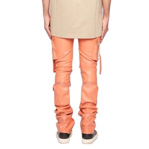 กางเกงหนังสเวตเตอร์ผู้ชายทรงตรงโค้งแบบปรับแต่งได้ - Product Image 4