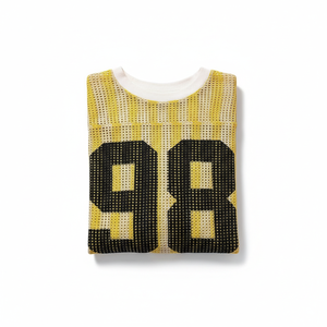 Men <b>Mesh</b> Jersey Short Sleeve Quick Dry Custom OEM Wholesale - Product Image 6