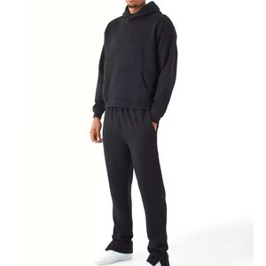 Ensemble de survêtement à capuche 2 pièces pour homme – Collection automne – Sweat-shirt et pantalon de jogging pour le voyage - Product Image 1