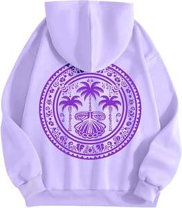 เสื้อฮู้ดดี้ผู้หญิงทรงหลวมแบบดรอปไหล่ พิมพ์ลายนูน 3 มิติ สไตล์สตรีทแวร์ สำหรับสาวๆ  ลายพิมพ์ตัวอักษร 3 มิติ  ผ้าฝ้าย 100% สำหรับฤดูใบไม้ร่วง - Product Image 5