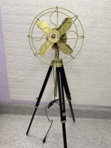 Ventilateur sur pied électrique réglable en laiton, style nautique, vintage industriel, pour décoration intérieure, ventilateur sur pied antique, cadeau d'extérieur - Product Image 5