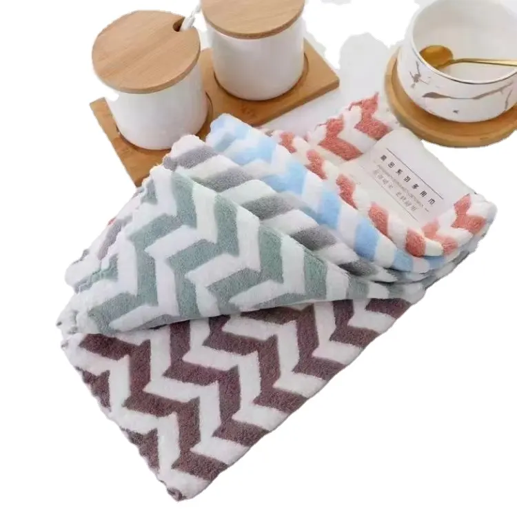 Factory Outlet Microfiber Dish Cloth Rags Highly Absorbent Quick-Dry Kitchen Cleaning Towels Reusable Nature Inspired Design