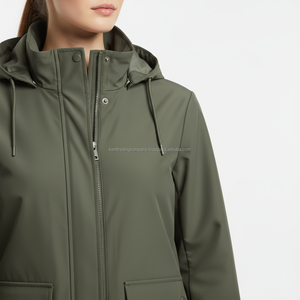 Custom Logo Printed Windbreaker Jacket Unisex Water Resistant Lightweight 100% Polyester Outerwear Hooded Manufacturer Wholesale - Product Image 4