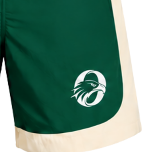Pantalones Cortos Deportivos Color Verde Bosque con Bloques de Color Neutros, Cintura Elástica, Ligeros, para Correr, Entrenamiento, Gimnasio, Ropa Deportiva Personalizada para Equipos - Product Image 6
