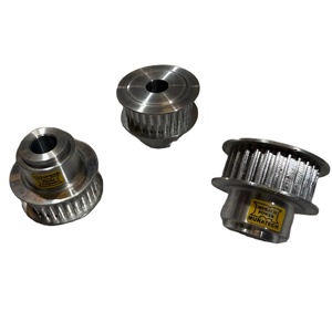 25T S5M HTD HIGH TORQUE DRIVE S5M SUPER TORQUE TOOTHED TIMING BELT <b>PULLEY</b> FLANGE FITTED CUSTOMISED <b>PULLEY</b> BELT <b>PULLEY</b> WITH HUB - Product Image 5