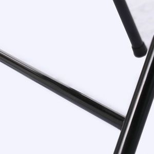 Attrezzatura per Fiere: Set di 6 Sedie Pieghevoli in PVC e Ferro Nere per Convenzioni ed Esposizioni - Product Image 5