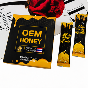 น้ำผึ้งบรรจุกล่อง OEM 15 กรัม*10 ซอง เครื่องดื่มรสหวานธรรมชาติ กลิ่นหอมเข้มข้น บรรจุภัณฑ์แบบกำหนดเอง ขายส่ง - Product Image 5