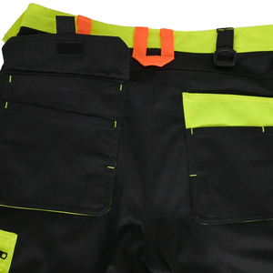 Pantalones de Trabajo de Alta Visibilidad, Reflectantes, de Poliéster, con Múltiples Bolsillos, Transpirables, para la Industria de la Construcción - Product Image 6