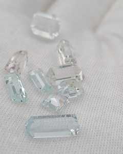 Lote de Aguamarina Natural, Corte Esmeralda Azul Claro, Gemas Sueltas a Juego, Paquete Premium para la Elaboración de Joyería - Product Image 6