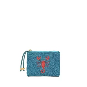 Porte-monnaie en perles de verre brodées CRYSTAL CRAFT Beach Babe, meilleur design, taille personnalisée, fait main, logo personnalisé accepté - Product Image 1