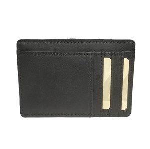 Trendy Leather ATM Debit Credit ID Document Metro Bus Card <b>Holders</b> Mini Clear Transparent Pocket Workplace Office <b>Wallets</b> Men's - Product Image 2