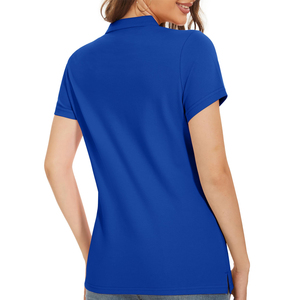 Camisetas Polo de Color Liso de Alta Calidad con Diseño Personalizado al por Mayor para Mujer, Camisetas Polo Casuales para Mujer en Venta - Product Image 2