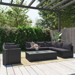 Sofá de Jardín Negro para Exteriores - Product Image 1
