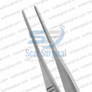 Pinzas de Sutura Adson Manuales, Mandíbulas Serradas de Carburo de Tungsteno, Agarre Antideslizante Atraumático, Acero Inoxidable Alemán, Totalmente Autoclavables - Product Image 3