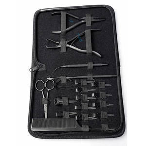 Kit de Herramientas de Instalación de Extensiones de Cabello de Primera Calidad, Alicates de Anillo Micro de Acero Inoxidable y Accesorios, Juego Completo Profesional para Salón - Product Image 3