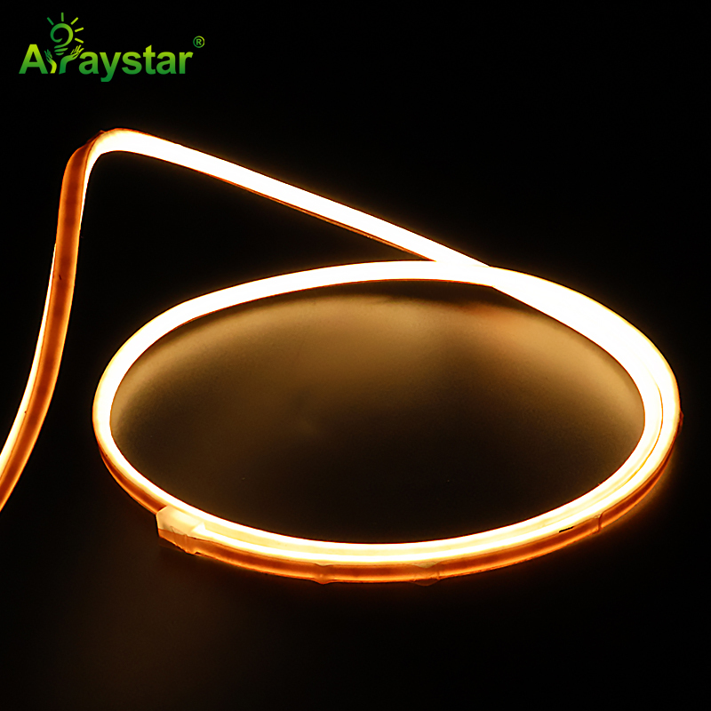 Durable & Cuttable Slim Neon Flex LED Strip Light 4*3mm DC24V Wholesale Silicon Extrusion Smooth and Dotless for Indoor Cabinet