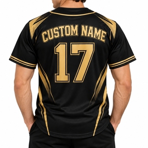 Camiseta de béisbol personalizada para hombre, color personalizado, sublimada, manga corta y número de jugador, ropa deportiva transpirable para actividades de equipo - Product Image 2