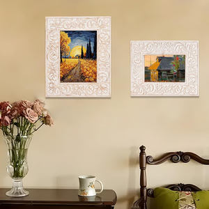 Cadre photo en bois décoratif, cadre photo en bois naturel classique rustique pour la maison, le bureau, le salon, la chambre à coucher, décoration de table - Product Image 4